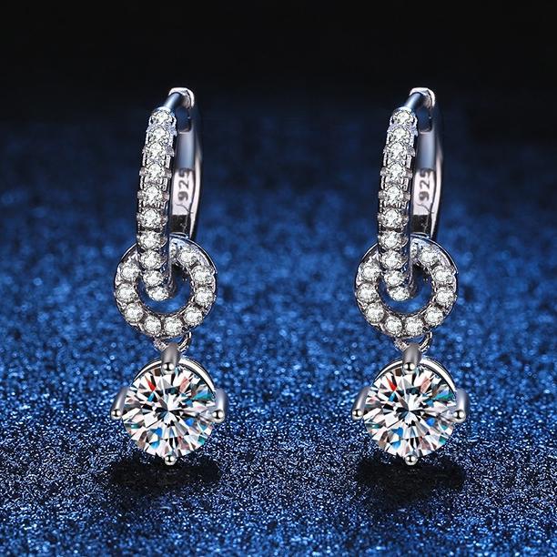 Anting Permata Berlian Perak Asli Emas Putih Anting Tusuk Emas Muda Anti Karat Anting Couple