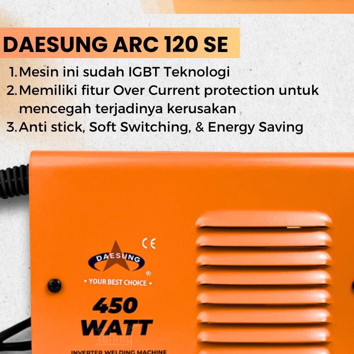 Mesin Las Listrik / Trafo Las 450 Watt Daesung Se 450 Arc Welding Machine