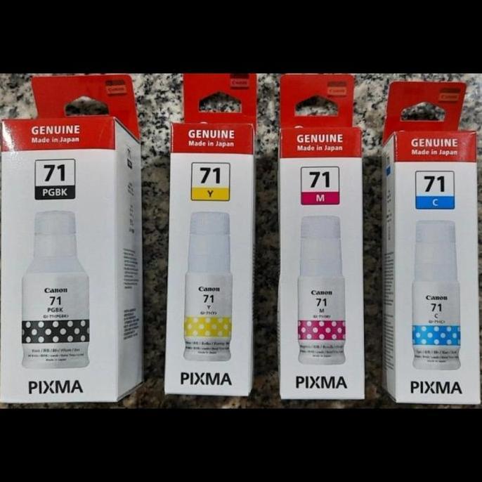 BEBAS ONGKIR - Tinta Canon GI-71 -1 Set- Tinta Canon G1020 G2020 G3020 G3060 Original