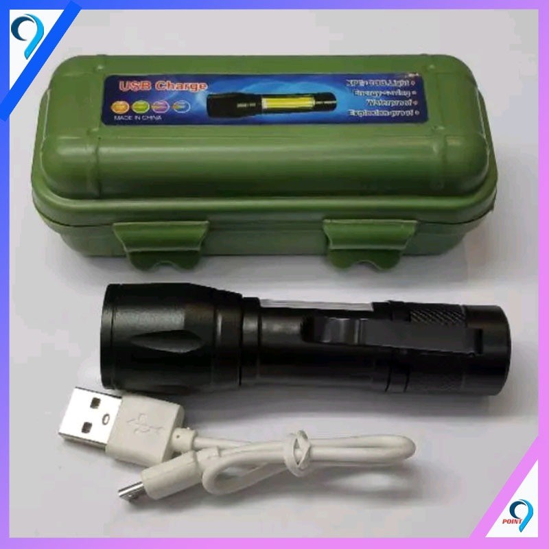 Senter Swat Mini Led Zoom Super Terang / Senter Mini Super Terang