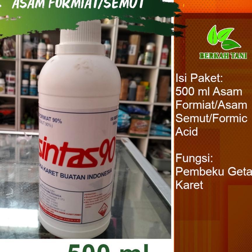Pembeku Getah Karet Asam Semut Pohon Karet Formic Acid 90% 500 Gram Sintas 90