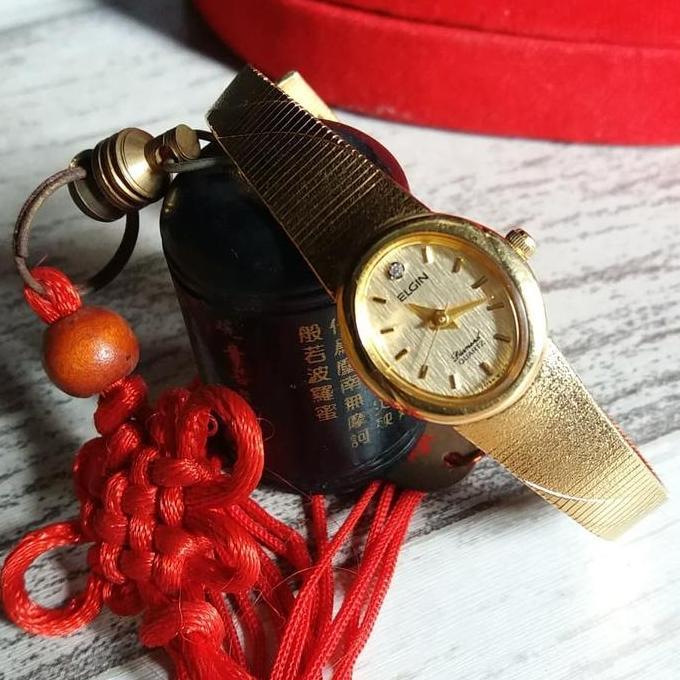 Vintage Elgin Diamond Ladies Quartz / Jam tangan wanita Elgin.