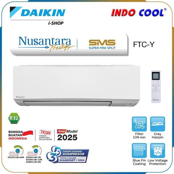 AC DAIKIN STANDART 1 PK 1PK FTC25 FTC25Y Nusantara Prestige