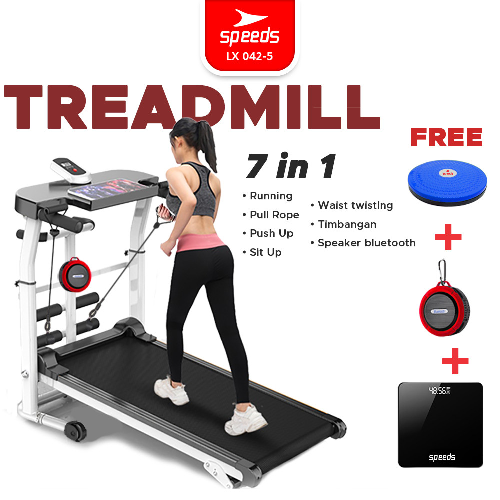 SPEEDS Sport Treadmill Manual Alat Fitness Gym Multifungsi 7 in 1 Olahraga 042-5