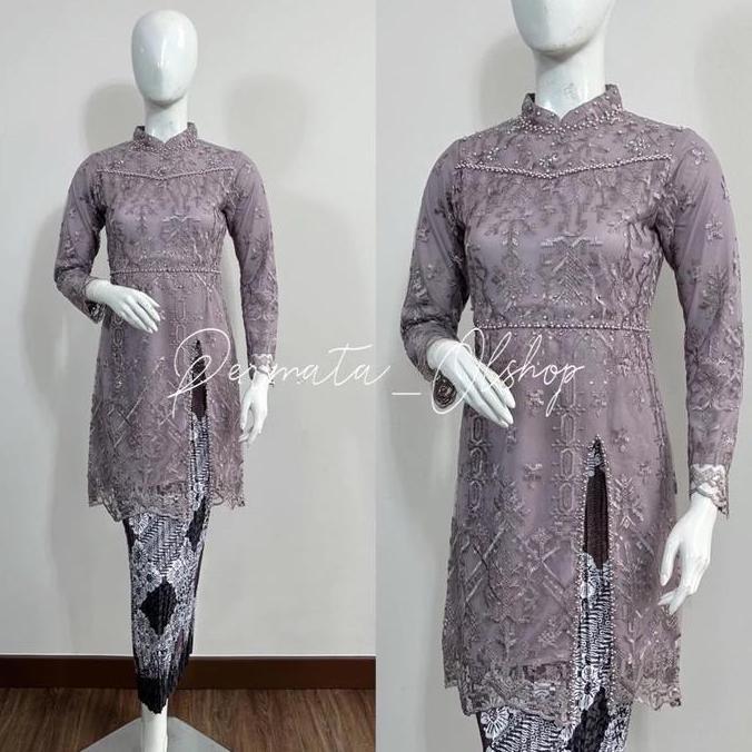 Permata Olshop / Kebaya Wisuda Payet Mewah / Kebaya Modern / Kebaya Kondangan / Kebaya Lamaran / Keb