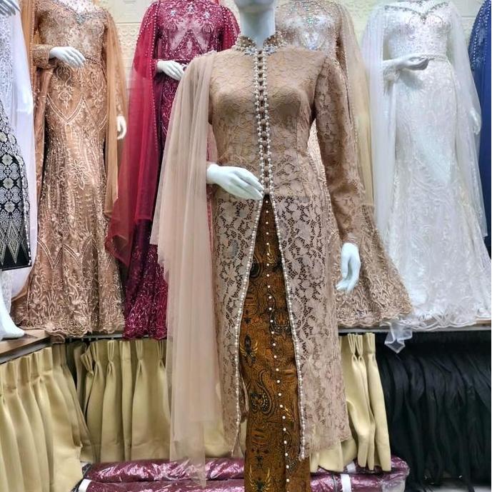 ATASAN KEBAYA IBU BESAN FULL FURING KEBAYA IBU HAJAT PAKAIAN WANITA KEBAYA MODERN KEBAYA PESTA KEBAY