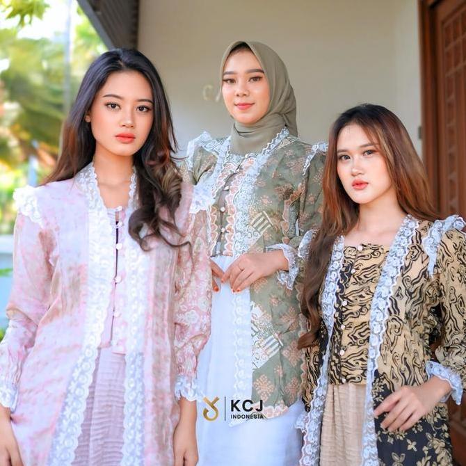 KCJ - UTARI Kebaya Kutubaru Tunik Batik Viscose Modern Wanita