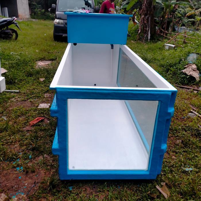 haykal kolam ikan fiber gelass combinasi kaca
