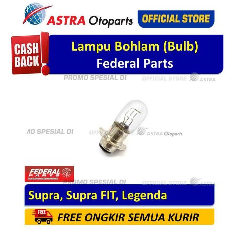 Terbaru Lampu Bohlam Federal Parts untuk motor SUPRA, SUPRA FIT, LEGENDA