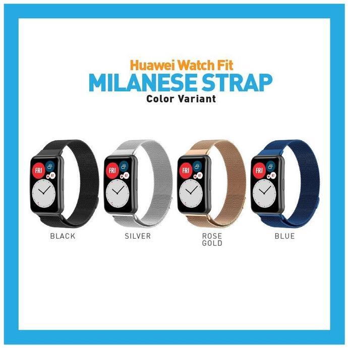Stainless Steel Strap Milan for Huawei Watch Fit / Fit SE (Tali Jam Smartwatch)