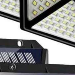 Lampu Solar Cell 100Led / Lampu Dinding 100Led /Lampu Taman Outdoor / Lampu Solarcell Tenaga Surya /