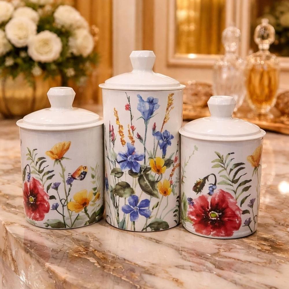 HOT PRODUCT Toples Sultan Set isi 3 Toples Kue Kering Lebaran Mewah Elegan Cantik