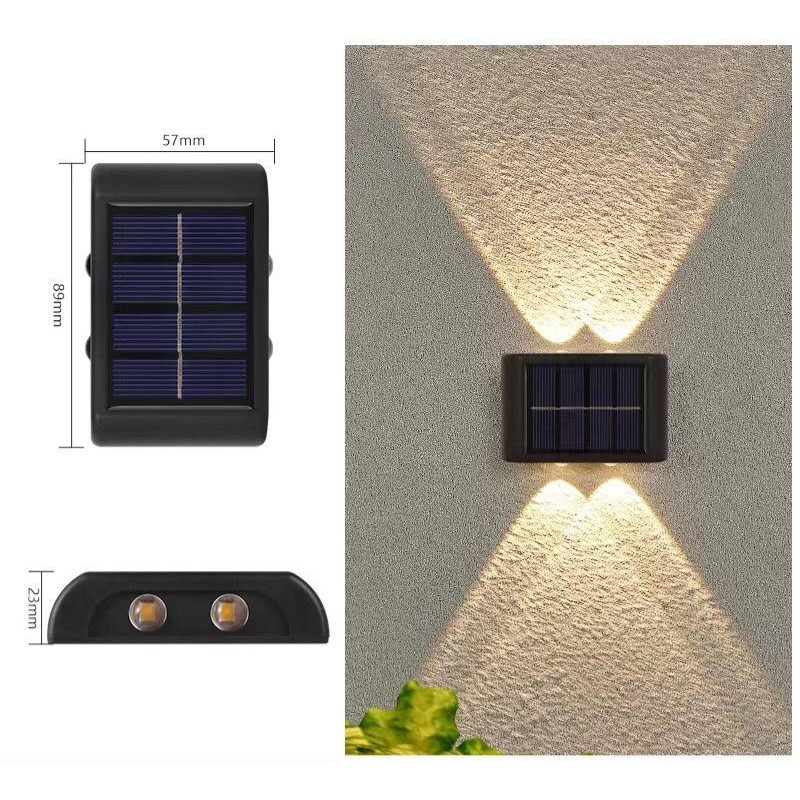 Lampu Dinding Outdoor-Lampu Dinding Tenaga Surya-Anti Air