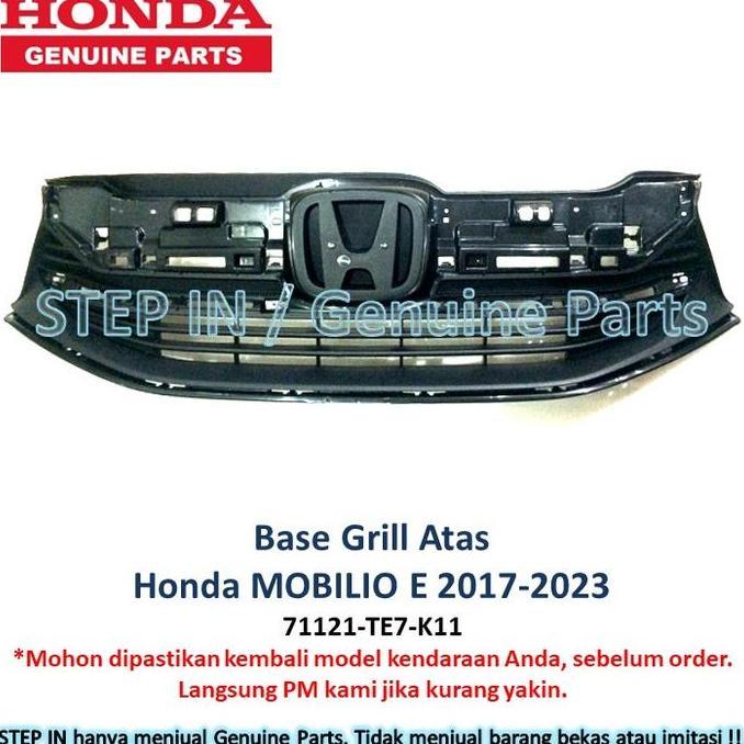 BASE GRILL BEMPER HONDA MOBILIO S E 2017 2018 2019 2020 2021 2022 2023 2024 GRILLE RADIATOR ORIGINAL