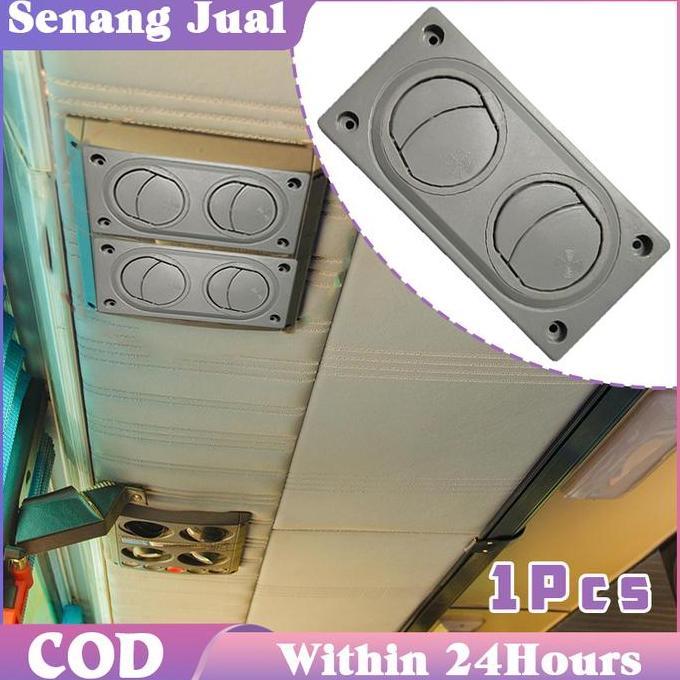 AKZYN 2 Lubang Kisi Ac Bus / Ac Louver Bus / Ventilation Tutup Bus Universal