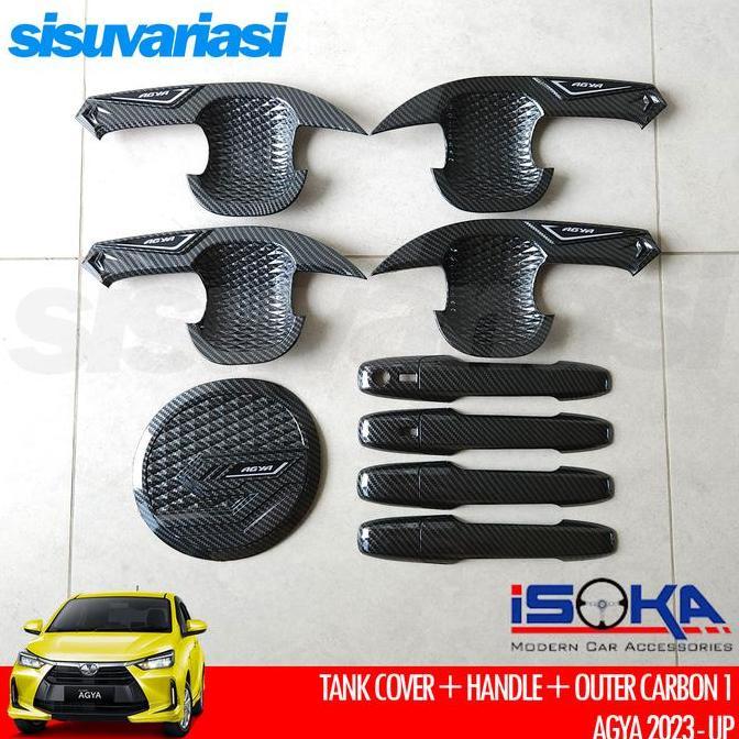AGYA 2023 2024 2025 AKSESORIS TANK COVER HANDLE OUTER PINTU TERBARU