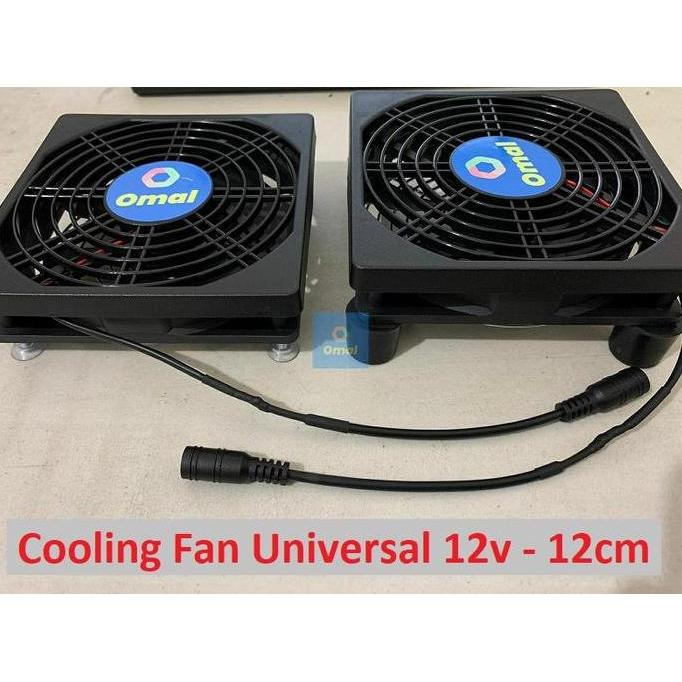 Fan Cooling Universal Kipas Pendingin Mutifungsi DC 12v 12cm Elektronik Laptop