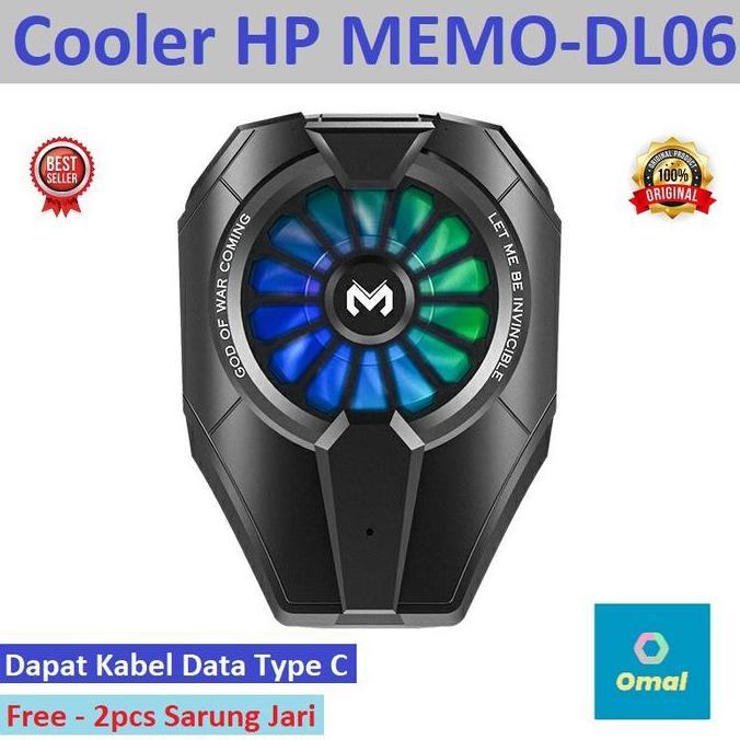 Memo DL-06 Fun Cooler Fan Cooling Radiator HP Pendingin DL06 Peltier Handphone Kipas