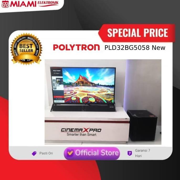 G0ogleTV Polytron PLD32BG5058 / LED Polytron 32inch Free Sound bar+ Subwoofer / LED Polytron PLD 32B