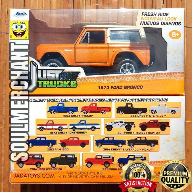 JADA 1973 FORD BRONCO ORANGE - JUST TRUCK JEEP WRANGLER SKALA 32