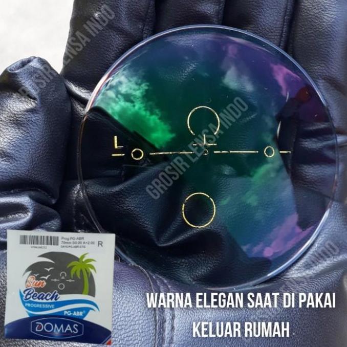 Lensa kaca mata Progresif bluray photocromic Garansi coating 1 THN