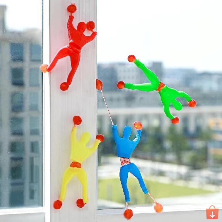 hot sale mainan kreatif anak sticky spiderman wall toys dinding