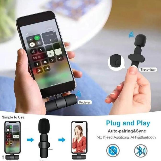 Giocare- Movio Mic Wireless Lavalier - Mic Clip On / Mic Streaming Podcast
