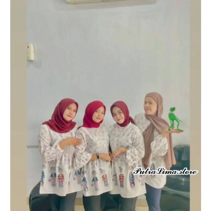 Terbaru Baju Batik Wanita Modern  Atasan Baju Batik Wanita Bu Tejo