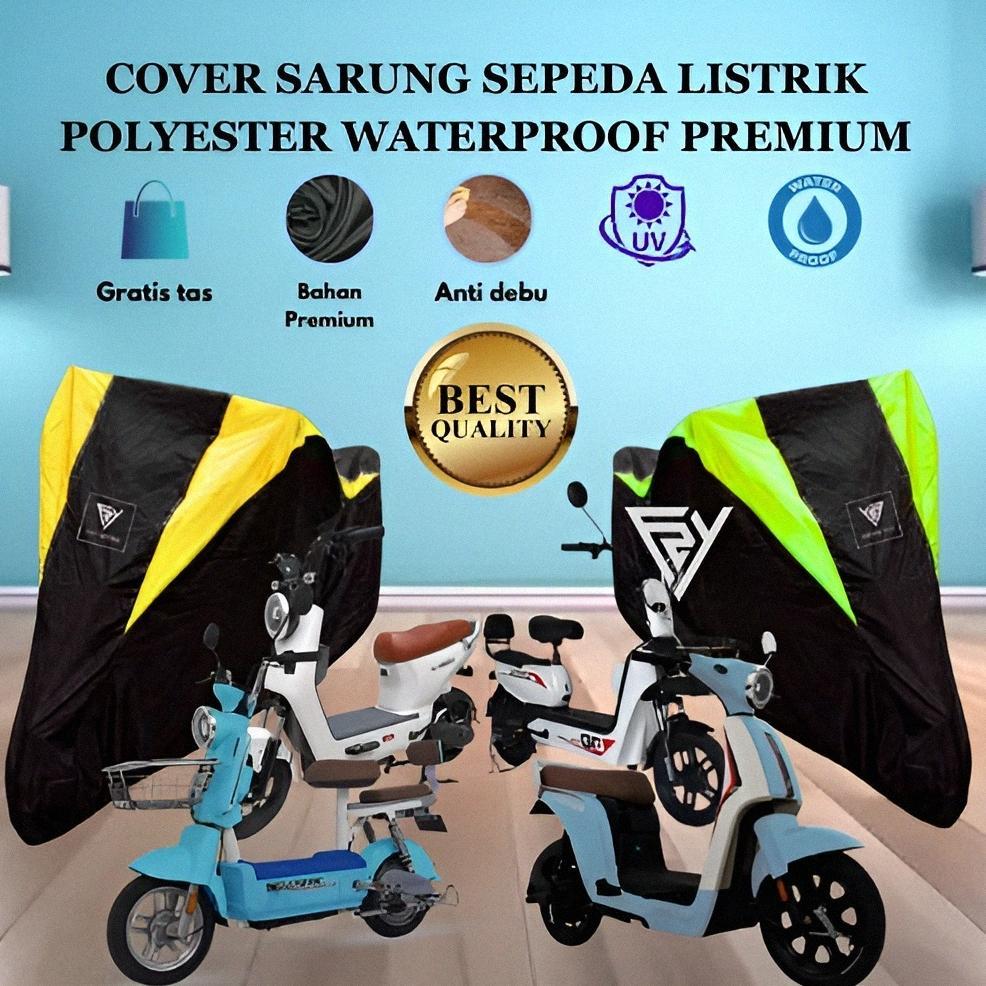 CUCI GUDANG SARUNG COVER SEPEDA MOTOR LISTRIK WATERPROOF ALL TYPE