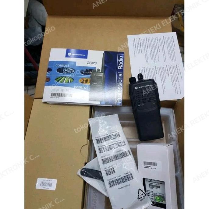 TERLARIS HT MOTOROLA GP 328 VHF 136-174MHZ / HANDIE TALKIE MOTOROLA GP328 VHF