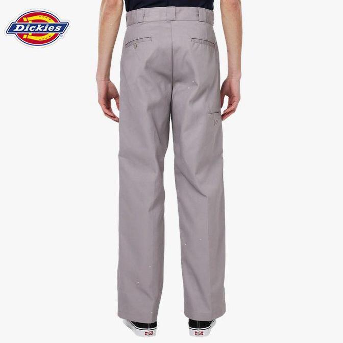 DICKIES - Loose Fit Double Knee Pants, Silver - Celana Kerja (Inseam 32 Inch)