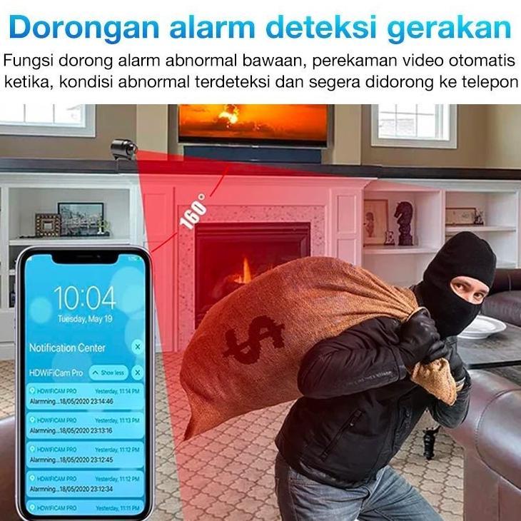 NAYLAGROSSIR KS WIFI KAMERA CCTV MINI TERSEMBUNYI WIDE ANGLE CCTV CCTV BENTUK PENYAMARAN MINI BLUETO