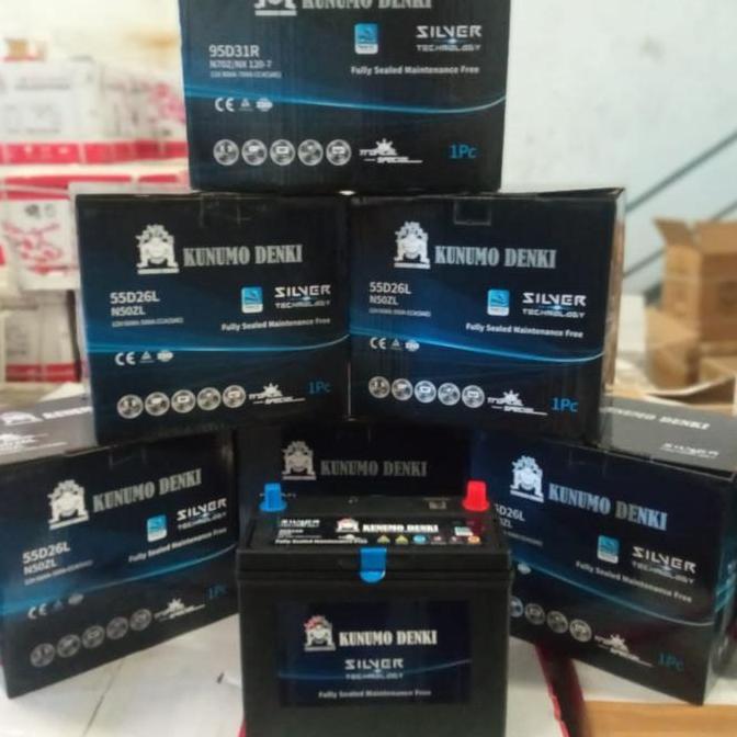 BEBAS ONGKIR - AKI BATERAI KERING KUNUMO DENKI NS60/46B24R AVANZA XENIA TERIOS RUSH