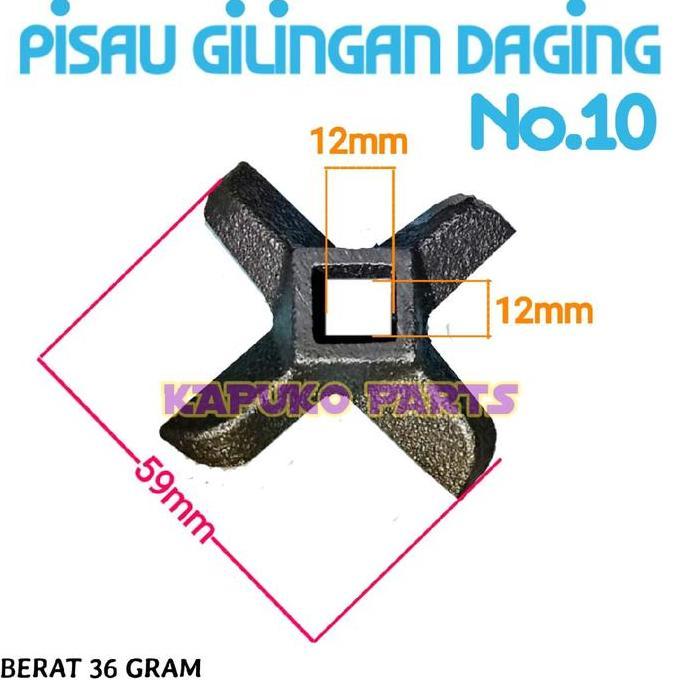 TERLARIS NO.10 PISAU GILINGAN DAGING UNTUK MESIN GILINGAN DAGING BESI KITCHENWARE