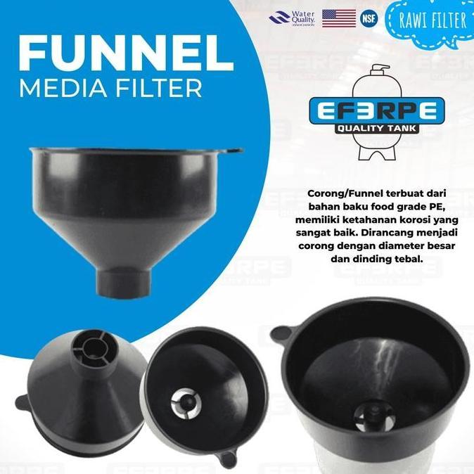 Corong Tabung filter air Top Opening 4"