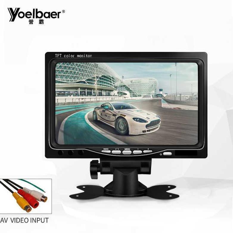 PROMO Yoelbaer Layar Monitor Mobil 7 Inch Car Digital Display TFT