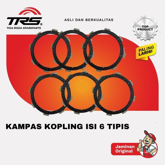 HARGA DISC - TRS kampas kopling isi 6 tipis viar 150 200CC lampu bulat pnp kaisar tossa