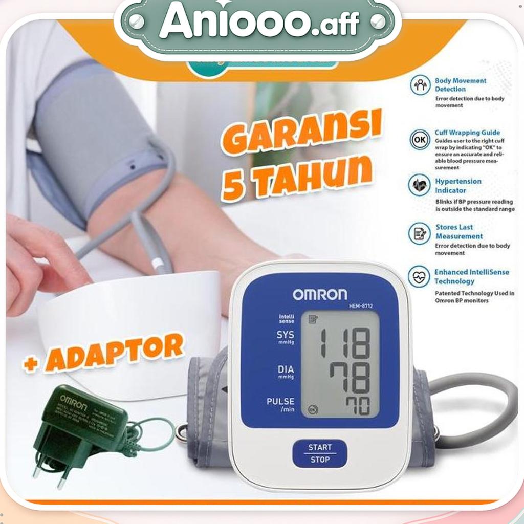 Tensimeter Omron 8712 Hem-8712 Tensimeter + Adaptor Original