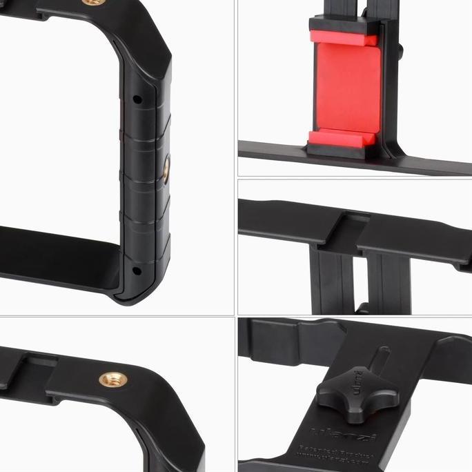 Pro Smartphone Video U-Rig Stabilizer Handheld Triple Cold Shoe Mount