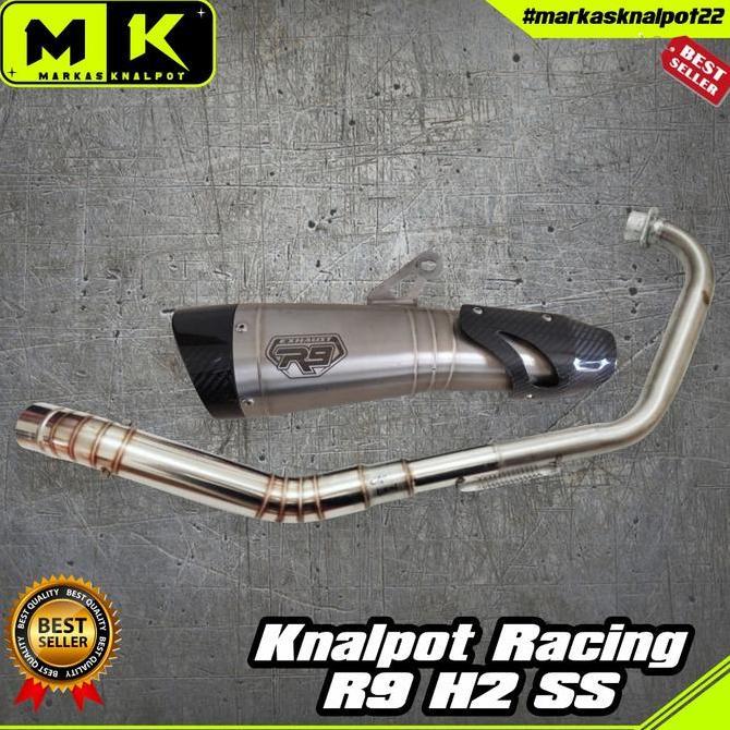 MM27 KNALPOT RACING R9 H2 SS FOR R15 VIXION NMAX PCX CBR150 CB150 Original