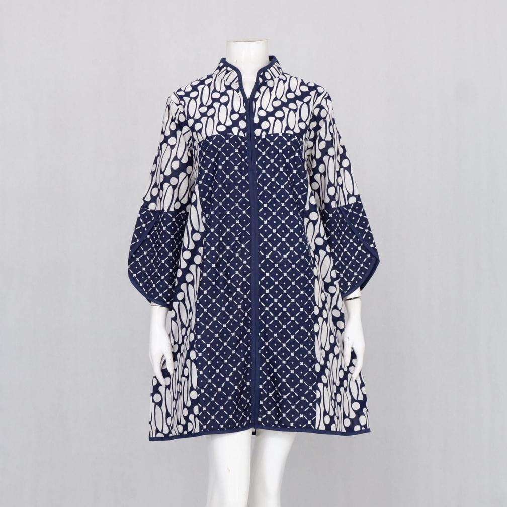 Elzaeda Tunik Batik Jumbo LD 110, 120, 130, 140, 150cm Busui Resleting Depan