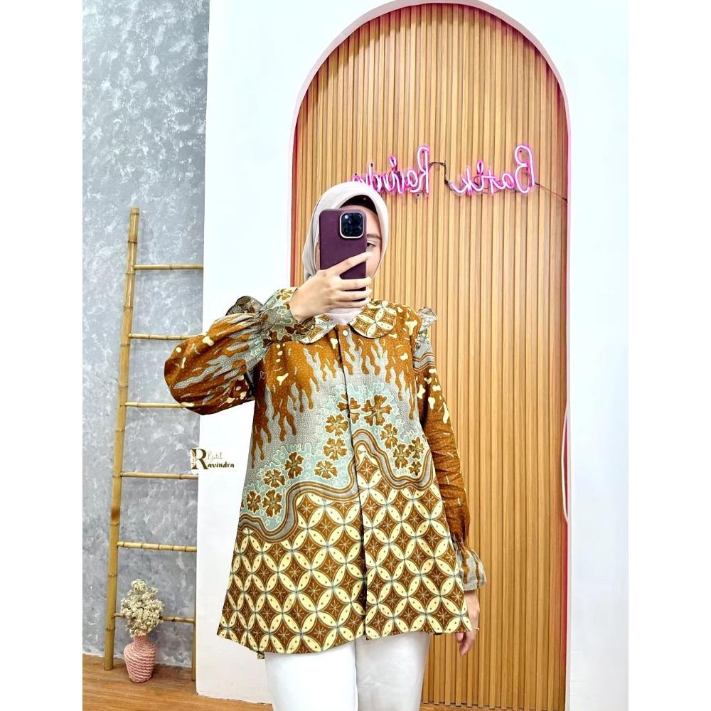 Batik Wanita Jumbo Baju Batik Wanita Size Jumbo Blouse Batik Wanita Size Jumbo LD 118 sd LD 140