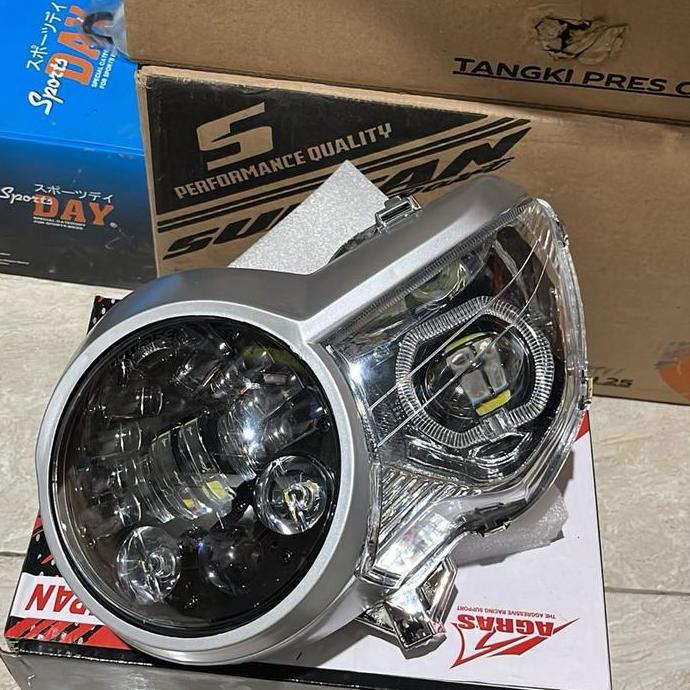 TERBARU - Lampu Tiger Pece Custom lampu Daymaker set Biled Projie Reflektor Tiger Pece
