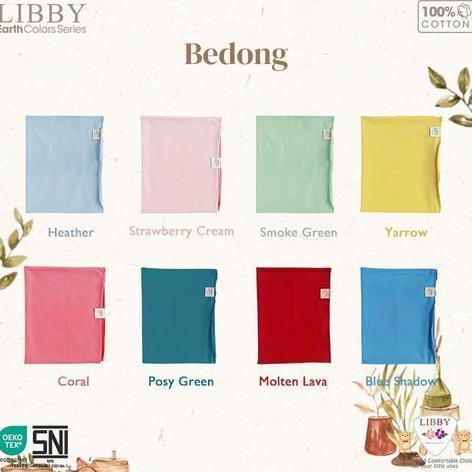 big promo libby bedong cotton earth colors polos warna / bedong bayi libby / baby swaddle / bedong p