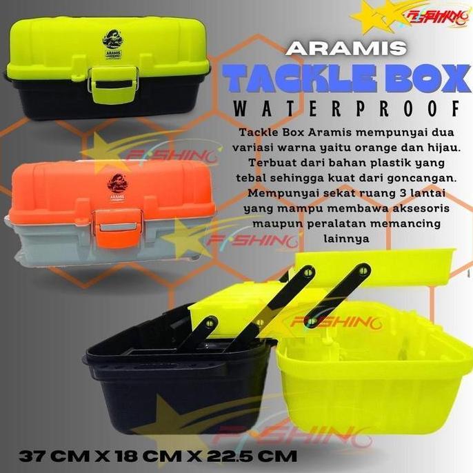 NEW -SF- Tackle Box 6200 Aramis Kotak Alat Perkakas Mancing 3 Tingkat Tiga Susun Pancing Umpan Kacam