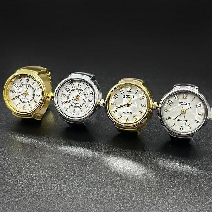 HILYAWN Jam Cincin Hidup Super Keren/ Jam Cincin Pria Dan Wanita/Jam Cincin Jari Jam Cincin Mini Ter