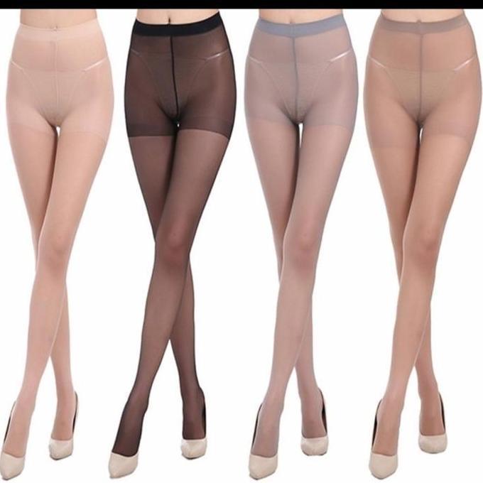 BUNDUQ Stocking celana warna krem kulit hitam abu putih tipis wanita dewasa transparan / Celana Stoc