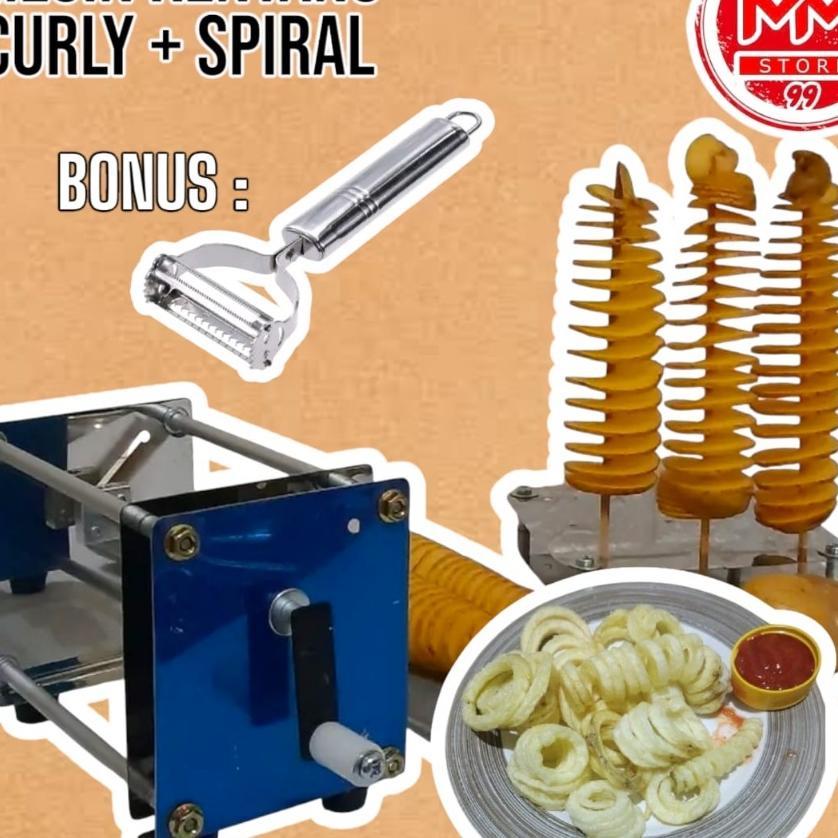Mesin Potong Kentang Curly Dan Kentang Spiral