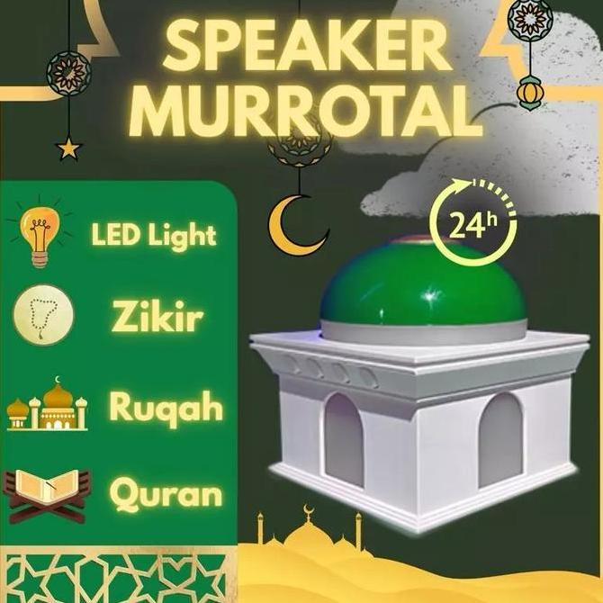 AKSULUTI MUROTTAL AL-QURAN BENTUK MUSHOLA MASJID SPEAKER MUROTTAL ALQURAN RUQYAH AYAT SURAH LAMPU TI