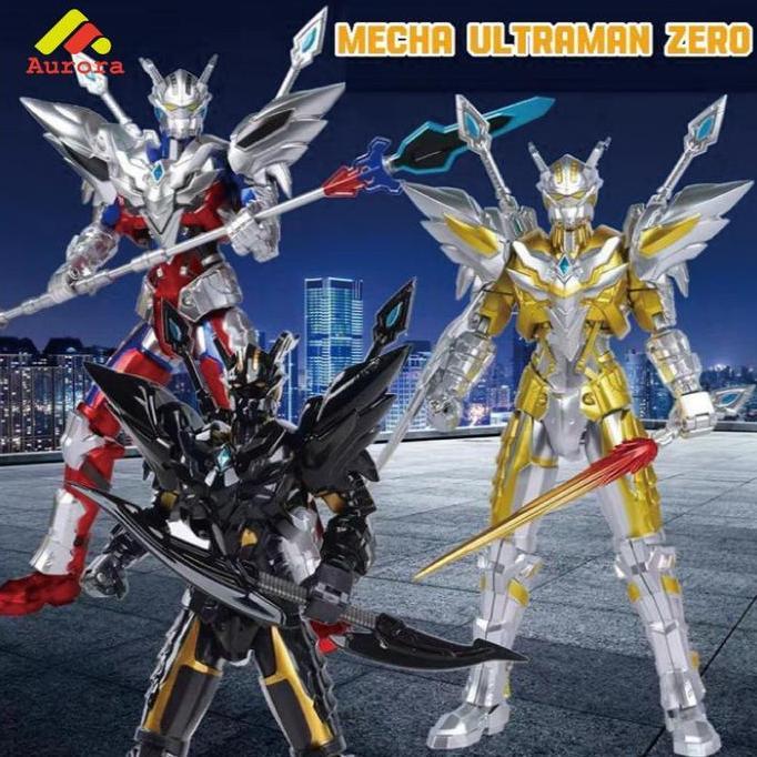 JIDZRUN Mecha Ultraman Suit Zero Ultimate Full Armor SHF Action Figure Joint Movable Mainan Ultraman